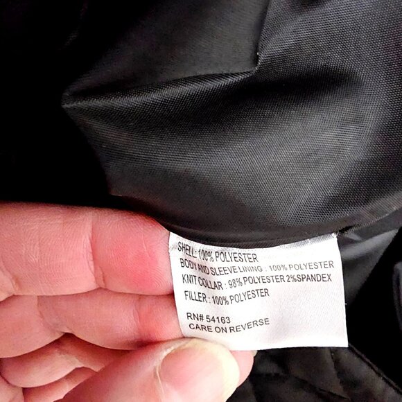 Calvin Klein Quilted Black Jacket XL Woman's - Picture 10 of 12